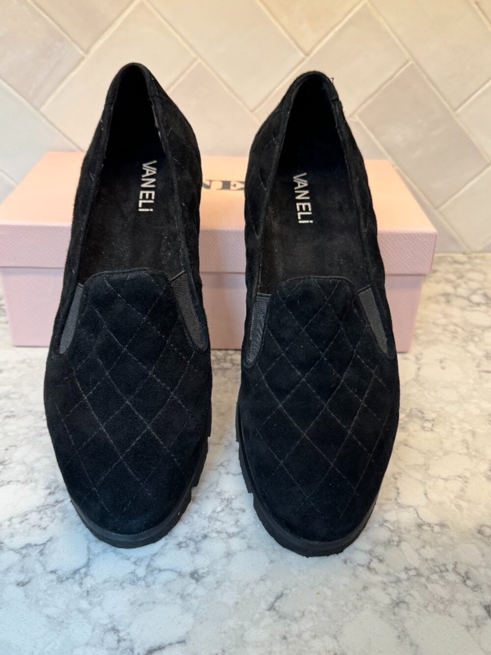 Never Worn Vaneli Black Loafers Size 8